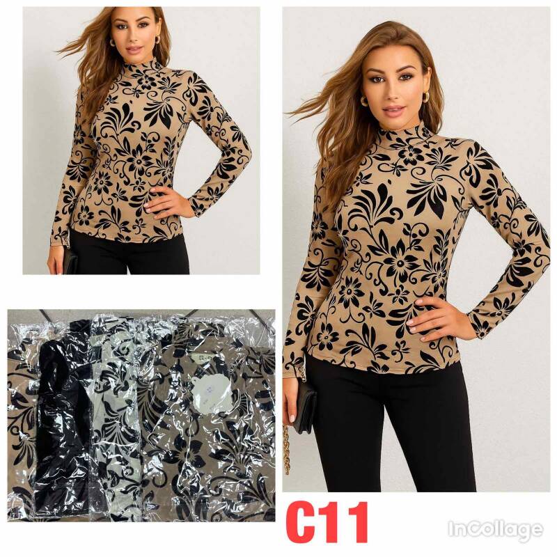 Bluzki damskie Roz M-2XL, Mix Kolor .Paczka 10 szt